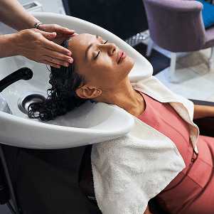 relaxed female person enjoying beauty procedure in 2025 03 07 06 37 40 utc 1 Professional Hair Coloring Hackettstown